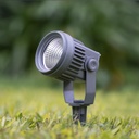 Q12 Spot C/Jabalina Led 12W 3000K 220V Ip65 Negro