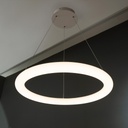 Rond Colgante Aro Led 40W 3000k 220v Ip20 Dimerizable Di.600mm Blanco