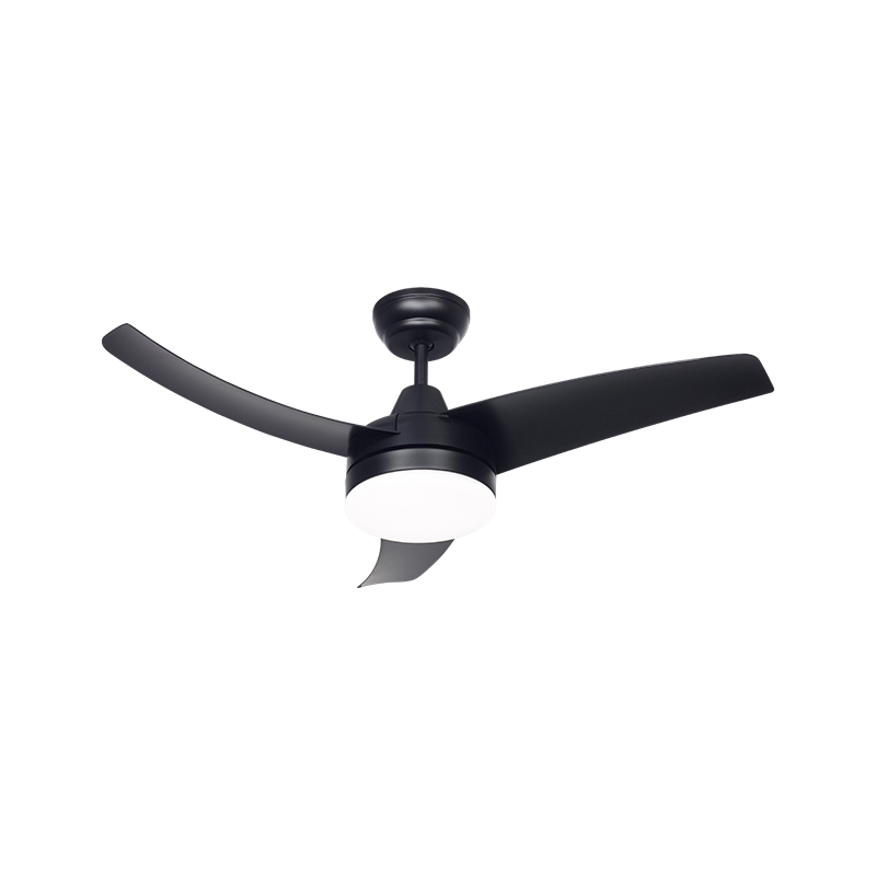 Ventilador 3 Aspas 3 Vel. Led 24W 3000/4000/6000K Dimerizable Negro