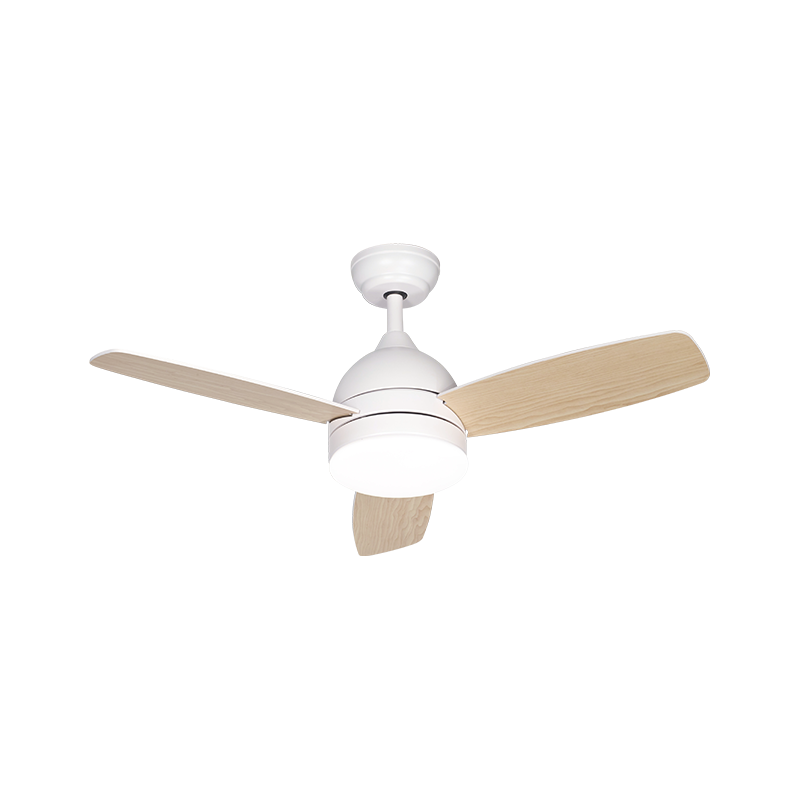 Ventilador 3 Aspas 3 Vel. Led 24W 3000/4000/6000K Dimerizable Blanco/Madera Natural