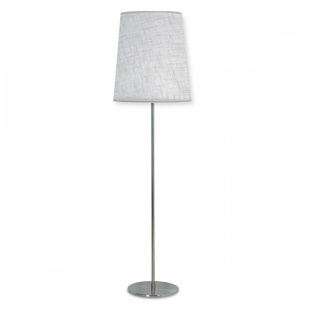 Liv Lampara de Pie Conica 2L E27 Lienzo Blanco h.160cm Platil