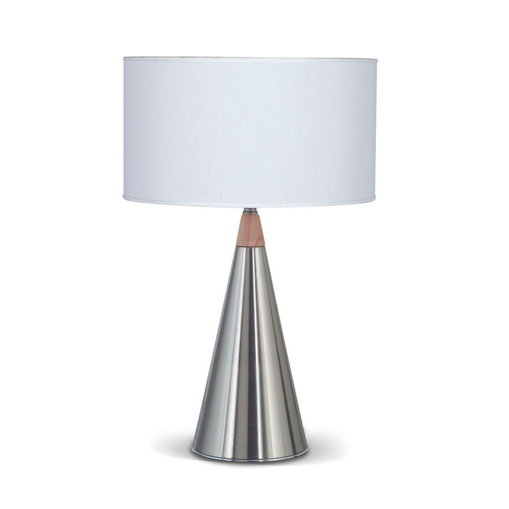 Icono Velador Cilindrica 1L E27 Lienzo Blanco h.48cm Platil