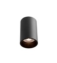 Coco 1.2 Plafon Cilindrico GU10 Par16 13w ø56x100mm C/Tapaboca Negro/Negro