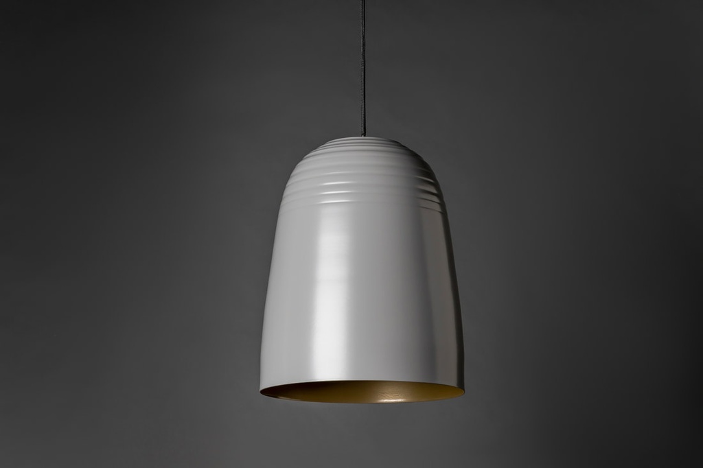 Bullet Colgante Di.31cm 1L c/Lamp Led Globo G125 Vison Int. Oro