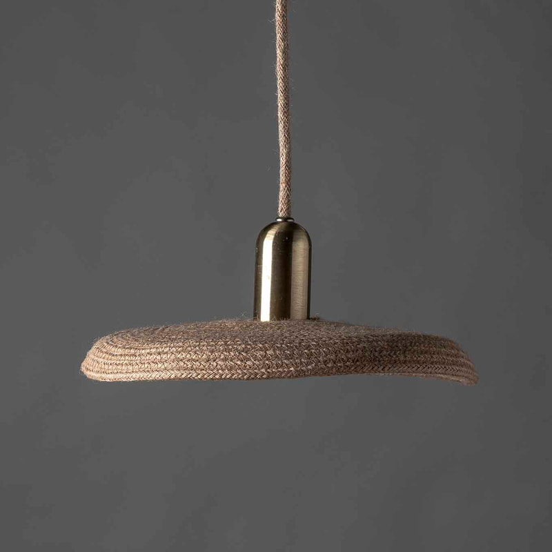 Spin Concept Colgante Yute Di.30cm c/Lamp Led G9 3,5W