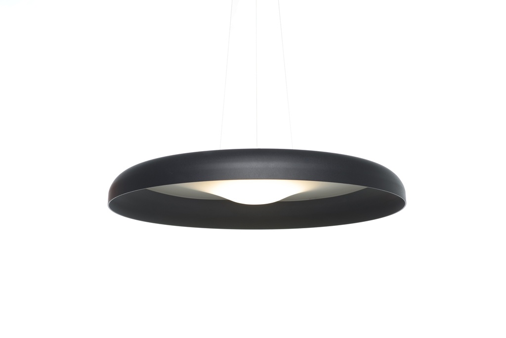 Gota 40 Colgante Aluminio Di.40Cm Led 15,4W 2700k Negro Mate