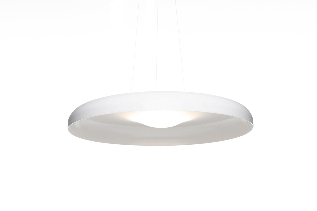 Gota 58 Colgante Aluminio  Di.58Cm Led 15,4W 2700k Dim TRIAC Blanco Mate