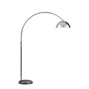 Inter Lampara de Pie Pantalla Metalica Di.28cm H.170cm E27 Niquel Brillante