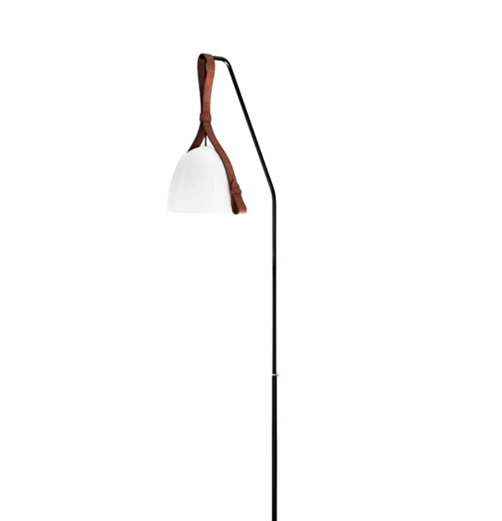 Viking Lampara de Pie Di.25cm 1L E27 Blanco