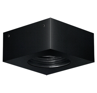 Ozare Semi Embutido Recedido Exterior PAR16 Led GU10 Negro Texturado