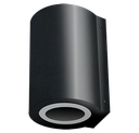 Tondo Aplique Bidireccional Led 2XPAR16 GU10 100xh.170mm Negro Texturado