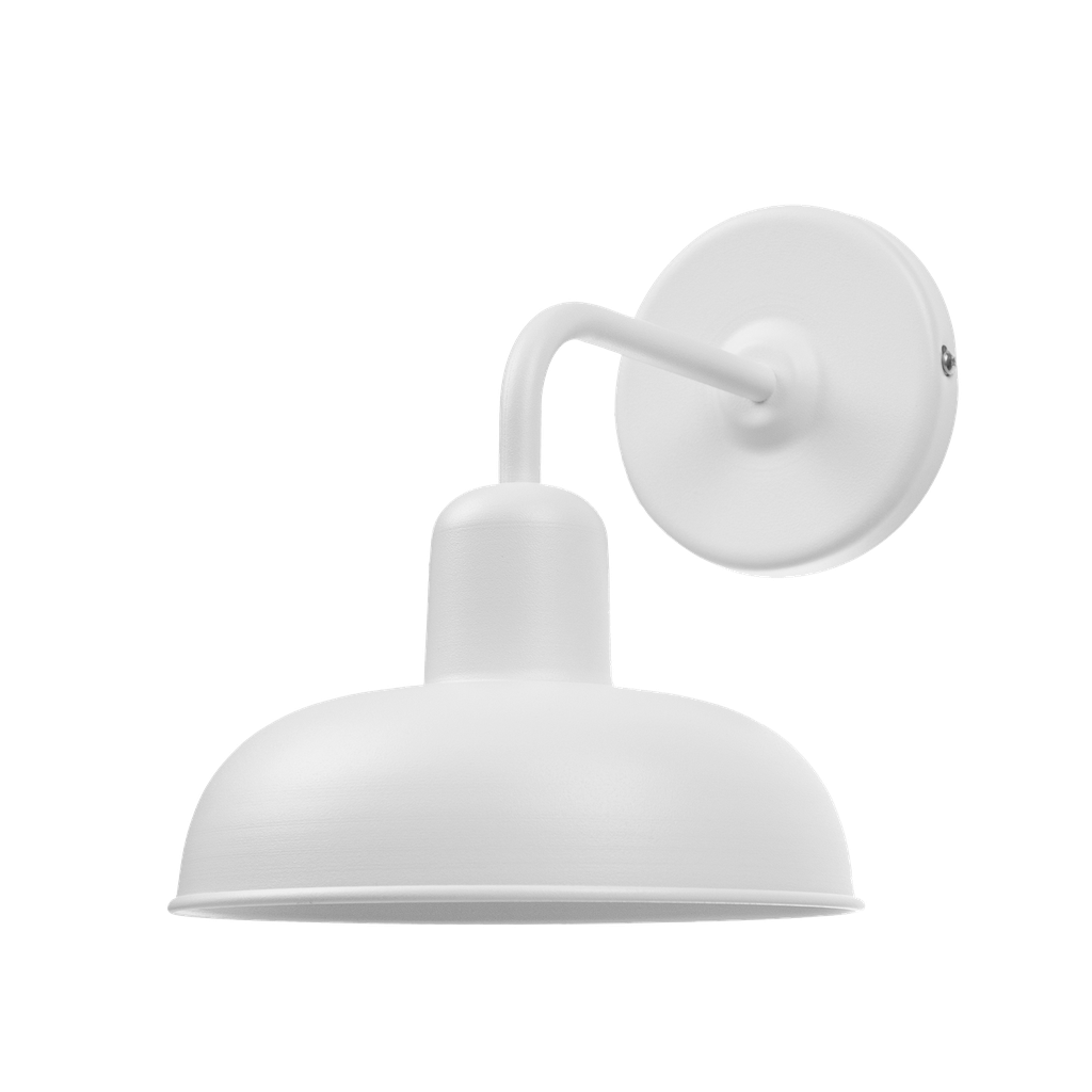 Vintage Aplique de Pared Acero C/Movimiento Di.20Cm 1L E27 Blanco