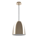 Retro Wok Colgante 1 Luz E27 Di.23cm Oro Mate