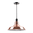 Galponero Colgante Acero 1 Luz E27 Di.45cm Cobre