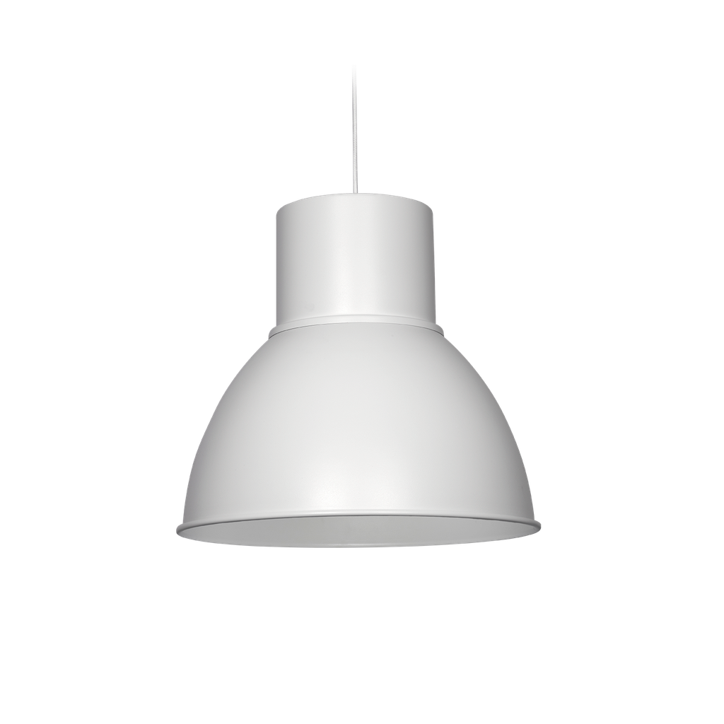 Galponera Industrial Colgante Aluminio 1 Luz E27 Di.50cm Blanco