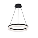 Luxe Colgante Circular Led 30W Ip20 Di.600mm 3000k 220v Negro
