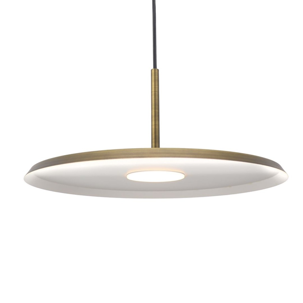 Tais Colgante Plato Led 7W 2700k 220v Ip20 Dimerizable Di.350mm Bronce Viejo