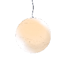 Bulan S Colgante Globo 1 Luz E27 Ip20 Di.500mm Blanco