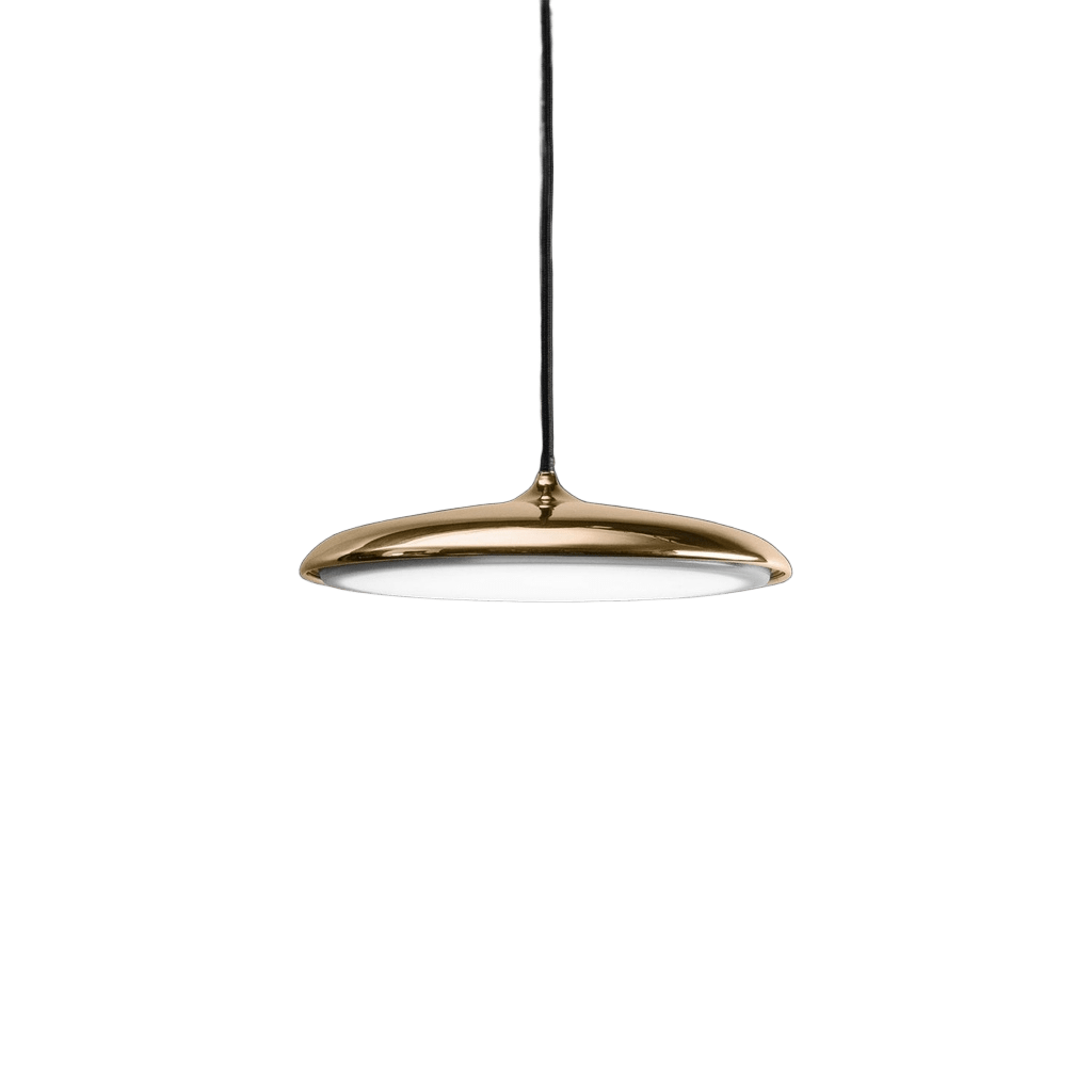 Matiz Colgante Plato Led 15W 3000k 220v Ip20 Dimerizable Di.250mm Oro