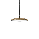 Matiz Colgante Plato Led 15W 3000k 220v Ip20 Dimerizable Di.250mm Oro