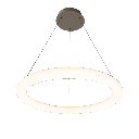 Rond Colgante Aro Led 40W 3000k 220v Ip20 Dimerizable Di.600mm Blanco