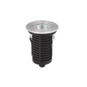 Up Embutido de Piso Exterior Redondo Led 7W 3000k 220v Ip67 86mm Acero 