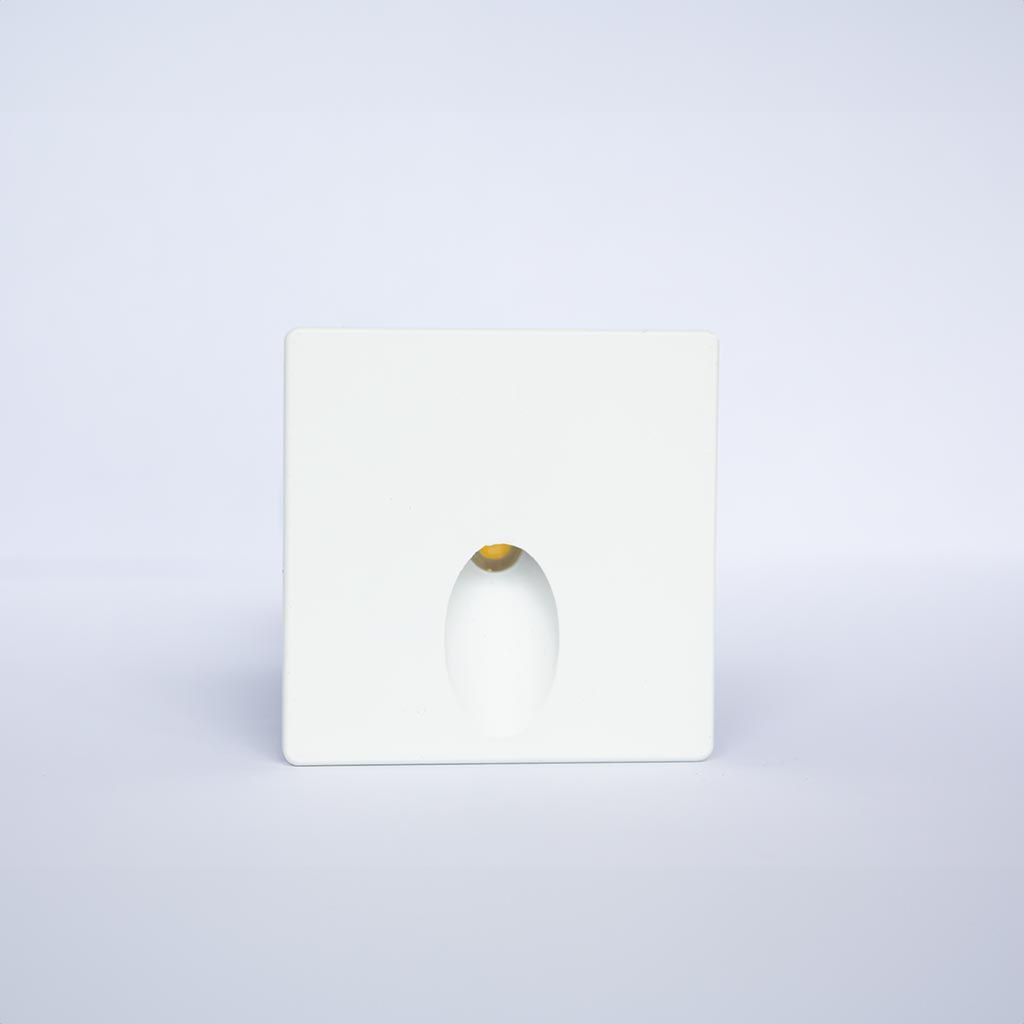 Zenit Q65 Embutido de Pared Exterior Led 1W 3000k 90º 220v Ip65 Blanco