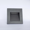 Face 2 Embutido Exterior Cuadrado Led 3W 3000K 90º 220v Ip65 90mm Gris