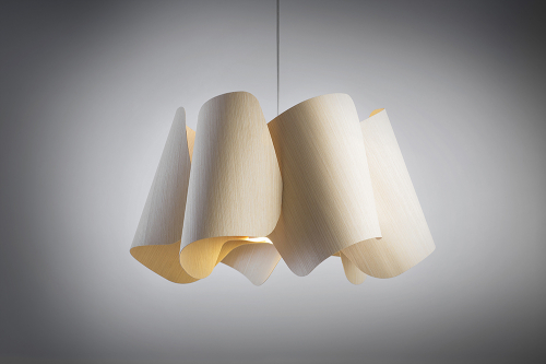 Camila 67 Colgante Madera Reconstituida Di.67cm E27 Haya