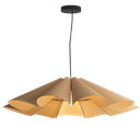 Delfina 60 Colgante Madera Reconstituida Di.60cm E27 Fresno Europeo