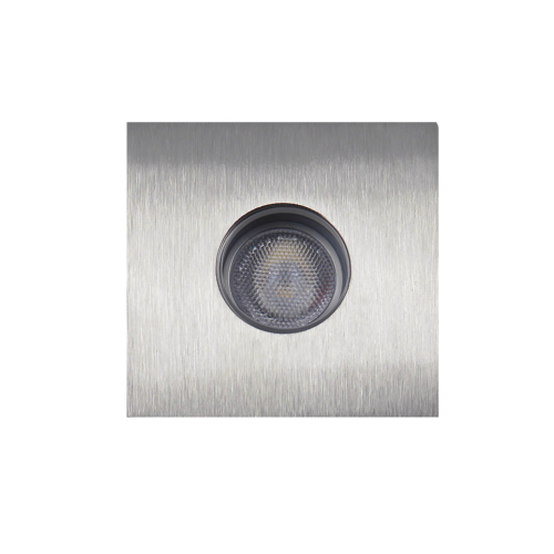 Saman Embutido de Piso Cuadrado Led 3w CRI80 2700K 30º 24V Ip67 Dim Triac Acero