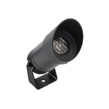 Gan Spot de Exterior C/Horquilla Led 5w CRI90 2700K 24º 220V Ip67 Negro