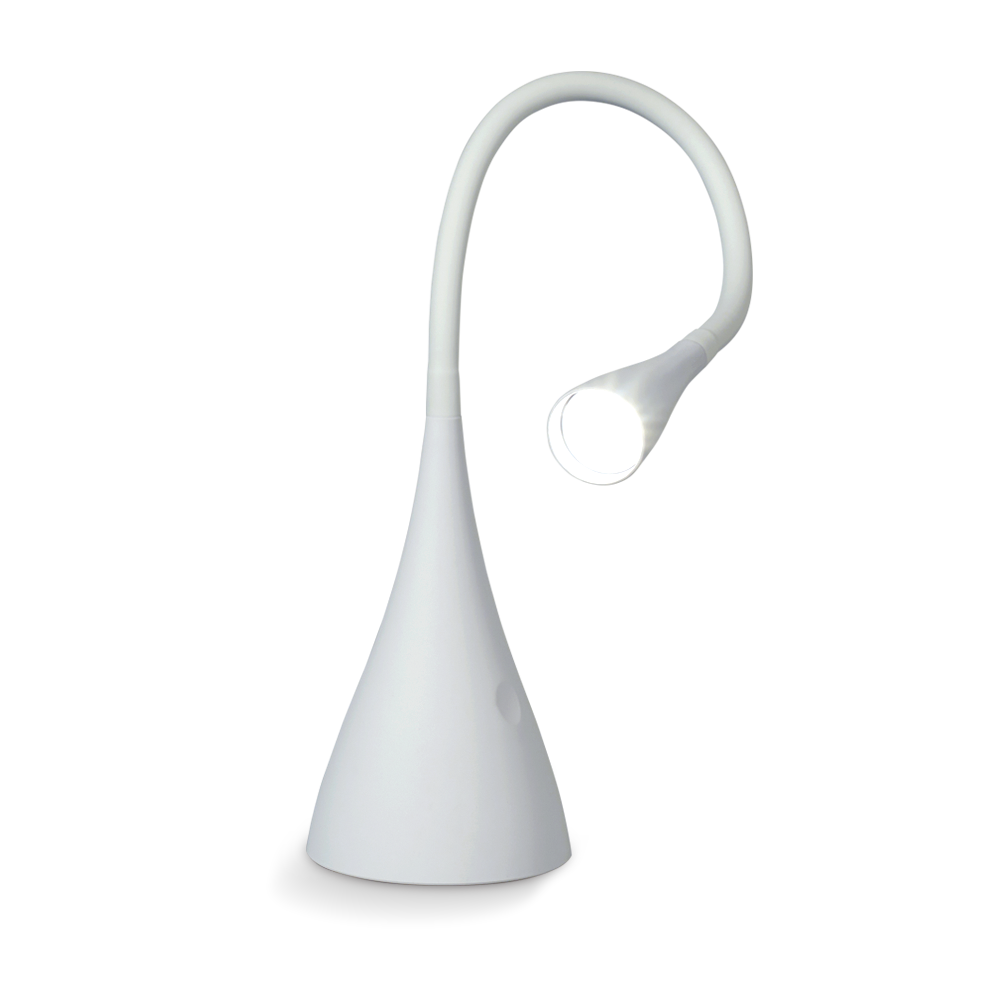 Argenta Lampara de Escritorio Flexible c/Touch 3 Posiciones 1x4W Led Blanca