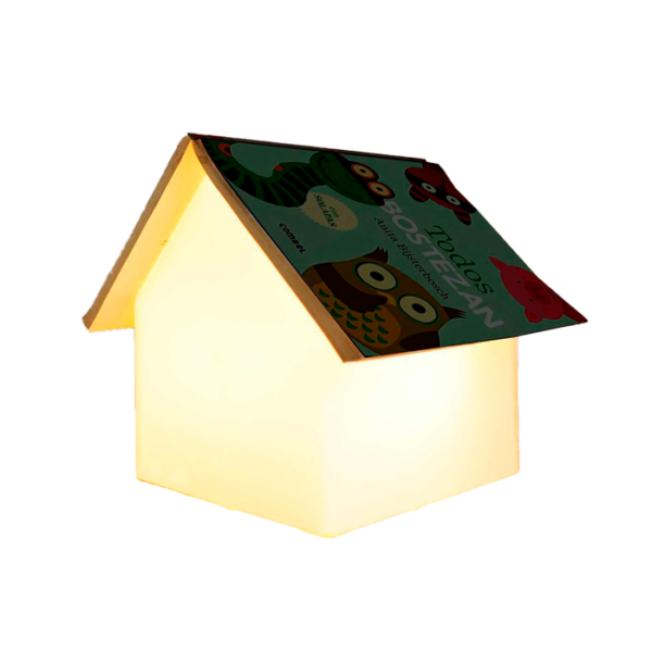 Casita De Cuentos Clasico E27 6W 20x20xh20cm Blanco