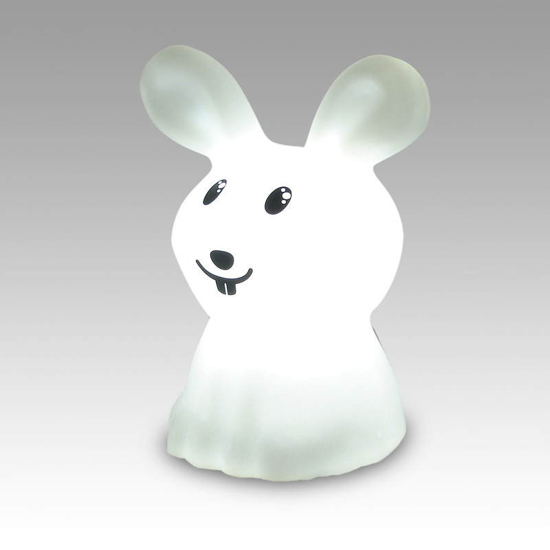 Conejo Clasico Apoyo E27 6W Di.20xh.30cm Blanco