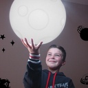 Luna Colgante Clasico E27 10W Di.35cm Blanco