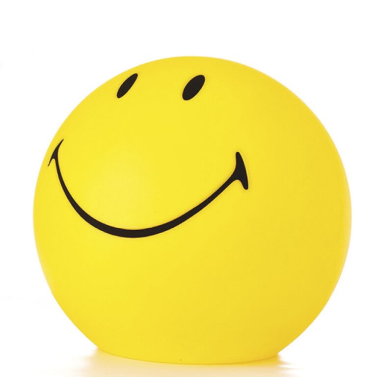 Carita Feliz Chica Apoyo E27 10W Di.25cm Amarilla