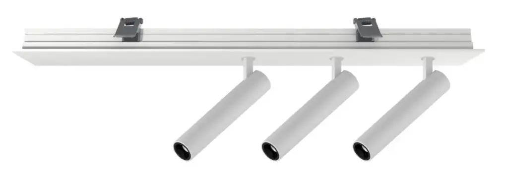 Wipi Embutido 3 Cabezales con Base Led Cob 3x3W 2700K 26º Dim TRIAC Blanco Texturado