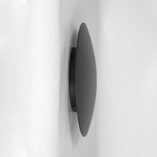 Bonwe Aplique Pared Circular Led 12w 2700k  DIM TRIAC Ø21cm Negro