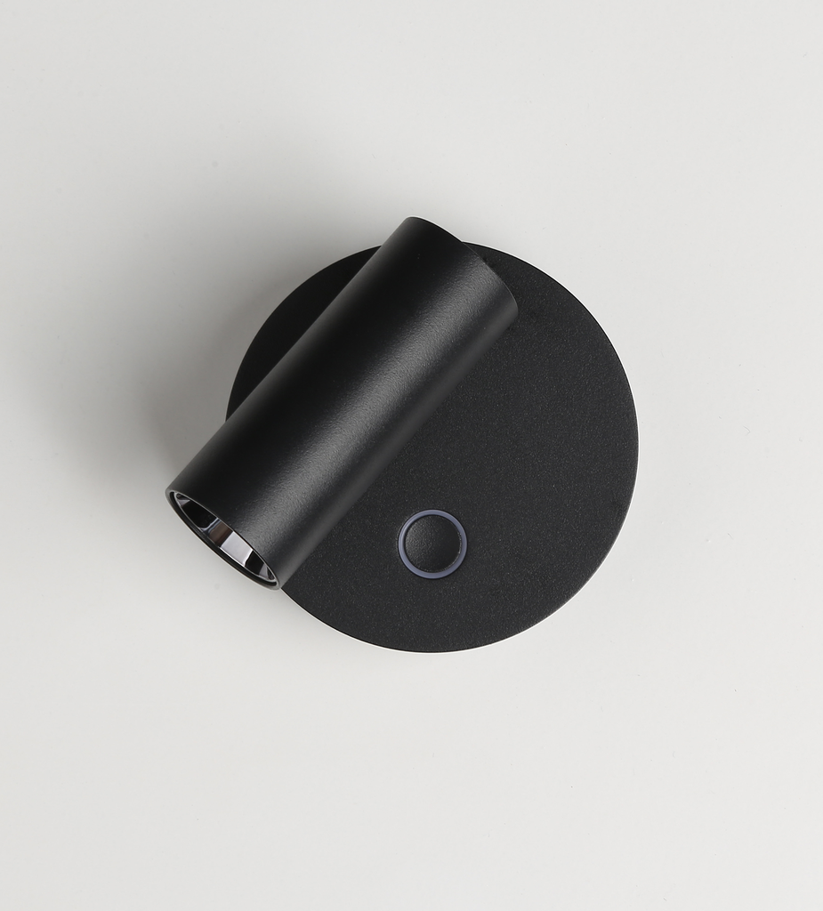 Elf R Aplique Movil Led 3,3W 3000K Dimerizable C/Touch Di.85mm Negro