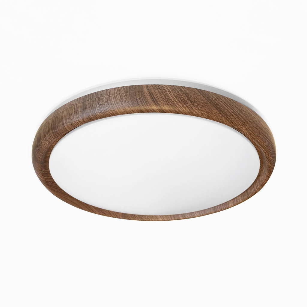 Bore MDO Plafon Circular 50Cm Led 32W 3000-6500K Ip20 220v Dimerizable C/C.Remoto Blanco-Madera Blanco