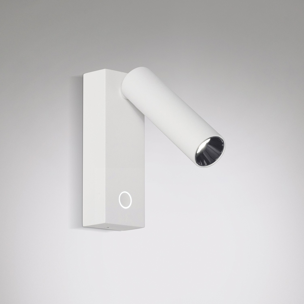 Elf Q Aplique Movil Led 3,3W 3000K Dimerizable C/Touch h.130mm Blanco