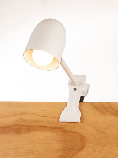 Aplique Pinza Cabezal Balita E27 Blanco Mov. Platil