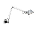 Aplique Pared T/Tolomeo Brazo Largo 1 Luz E27 L.600mm Base Cromada Gris