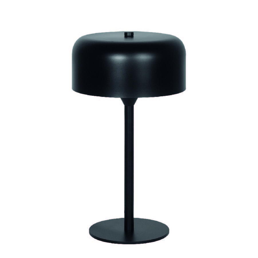 Egon Lampara de Mesa Led 1 Luz E27 Ip20 220v Di.20xh.36cm Negro