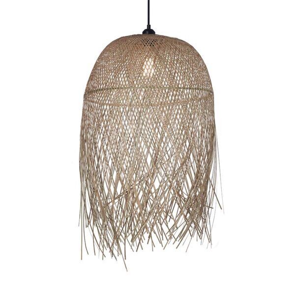 Cloe Colgante Bamboo 1 Luz E27 Ip20 220v Di.45xh.60cm Natural