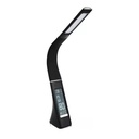 Boston Lampara de Escritorio c/Reloj Usb Alarma y Temp. 9W Dimerizable Blanca