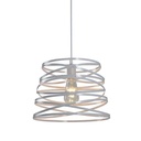 Persa Colgante Metal 1 Luz E27 Ip20 220v Di.32xh.26cm Blanco Mate