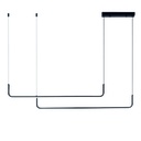 Ofeliu Colgante Aluminio/Acrilico Led 42w 3000k 220v 120Cm Negro