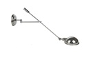 Tortuga Aplique de Pared Brazo Regulable 360º Aluminio 1 Luz E27 220v 150xL.600mm Cromo